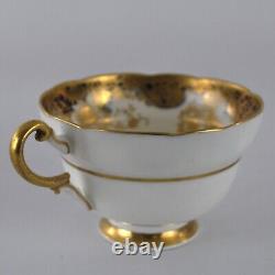 Paragon Trio Cup Saucer Plate Hand Painted Floral Gold Vintage 1930s