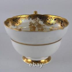 Paragon Trio Cup Saucer Plate Hand Painted Floral Gold Vintage 1930s