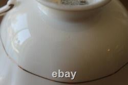 Paragon White Gardenias Black Gold Teacup Tea Cup Saucer Double Warrant