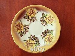 Paragon Yellow Roses Cup & Saucer Gold Trim By Appointment To Her Majesty c. 1952