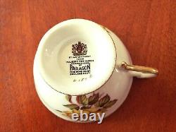 Paragon Yellow Roses Cup & Saucer Gold Trim By Appointment To Her Majesty c. 1952