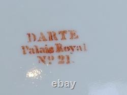 Paris (Darte Freres) porcelain Gold Ground Cup and Saucer with finely painted p