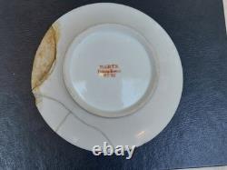 Paris (Darte Freres) porcelain Gold Ground Cup and Saucer with finely painted p