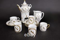 Perfect Antique Napoleon Teaset, cup&saucers, ewer 15pcs