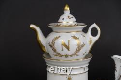 Perfect Antique Napoleon Teaset, cup&saucers, ewer 15pcs