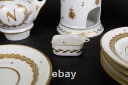 Perfect Antique Napoleon Teaset, cup&saucers, ewer 15pcs