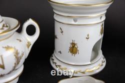 Perfect Antique Napoleon Teaset, cup&saucers, ewer 15pcs