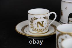 Perfect Antique Napoleon Teaset, cup&saucers, ewer 15pcs