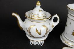 Perfect Antique Napoleon Teaset, cup&saucers, ewer 15pcs