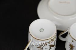 Perfect Antique Napoleon Teaset, cup&saucers, ewer 15pcs