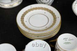 Perfect Antique Napoleon Teaset, cup&saucers, ewer 15pcs