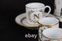 Perfect Antique Napoleon Teaset, cup&saucers, ewer 15pcs
