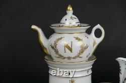 Perfect Antique Napoleon Teaset, cup&saucers, ewer 16pcs