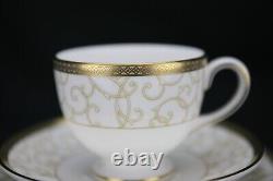 Pristine Vintage Set of 6 Trios Wedgwood Celestial Gold Tea Service, A++++++