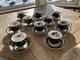 Rare 15 Jackson & Gosling Black & Gold Teacups & Saucers