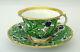 Rare Antique Meissen Cup & Saucer Grapes Berries Leaf Design With Gold Gilt