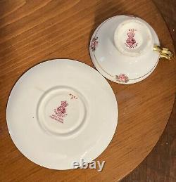 RARE Antique Minton Tiffany & Co NY China Espresso Cup & Saucer Made In England