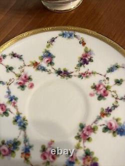 RARE Antique Minton Tiffany & Co NY China Espresso Cup & Saucer Made In England