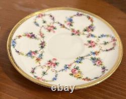 RARE Antique Minton Tiffany & Co NY China Espresso Cup & Saucer Made In England