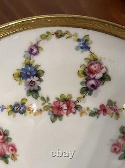 RARE Antique Minton Tiffany & Co NY China Espresso Cup & Saucer Made In England