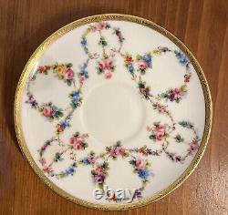 RARE Antique Minton Tiffany & Co NY China Espresso Cup & Saucer Made In England