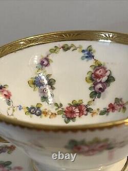 RARE Antique Minton Tiffany & Co NY China Espresso Cup & Saucer Made In England