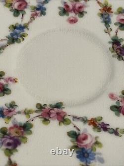 RARE Antique Minton Tiffany & Co NY China Espresso Cup & Saucer Made In England