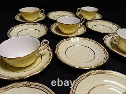 RARE Copeland Spode for TIFFANY & CO. Of New York Ivory & Gold 6 Cups 12 Saucers