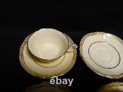 RARE Copeland Spode for TIFFANY & CO. Of New York Ivory & Gold 6 Cups 12 Saucers