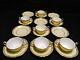 Rare Copeland Spode For Tiffany & Co. Of New York Ivory & Gold 7 Cups 12 Saucers
