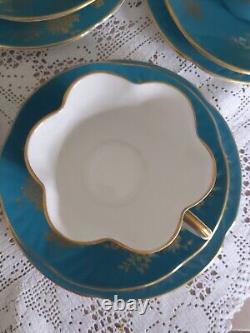 RARE Crown Staffordshire Tea Set For 8 Cups Saucers Plates Antique Bone China