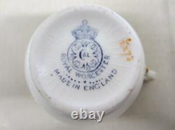 RARE Set/6 1926 Cobalt Blue & Gold ROYAL WORCESTER DEMITASSE CUPS & SAUCERS RARE Set/6 1926 Cobalt Blue & Gold ROYAL WORCESTER DEMITASSE CUPS & SAUCERS
