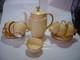 Rare Vintage Foley Bone China Tea/coffee Pot & 6 Cups & Saucers&sugar Bowl-gold