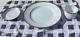 Richard Ginori Dorato Pattern Italy 10ea Dinner Plates, Cups & Saucers Gold Wht