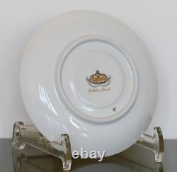 ROSENTHAL Set of 4 Footed CUPS & SAUCERS Golden Grail Encrusted Gold Germany