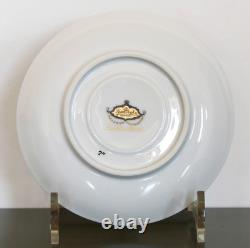 ROSENTHAL Set of 6 Footed CUPS & SAUCERS Golden Grail Encrusted Gold Germany