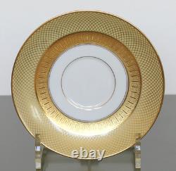 ROSENTHAL Set of 6 Footed CUPS & SAUCERS Golden Grail Encrusted Gold Germany