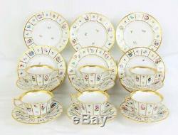 ROYAL COPENHAGEN HENRIETTE SERVICE SET for 6 (18 pieces) cups saucers plates