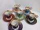 Royal Vienna, Gloria Demitasse 6 Cups And Saucers. Full Set. Courting Couple. Rare