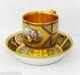 Royal Vienna Porcelain Gold Washed Cup & Saucer Middle 19th Century