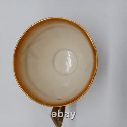 ROYAL WORCESTER Antique 1909 Aesthetic Movement Blush Ivory Bamboo Tea Cup