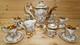 R. Copodimonte 17 Pc Tea Set Gold Cherubs- Pot-cream-sugar-cups & Saucers (s32)