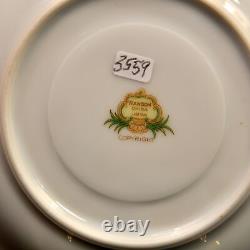 Ransom 6 Cups & Saucers Japan 1952+ Floral Cartouchs Yellow Orange Gold 6 Oz Ea