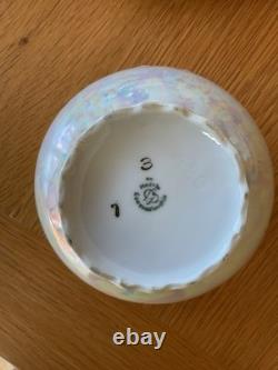 Rare 1920s Art Deco Gebruder Benedikt Czechoslovakian Pearl Lusterware 21-Piece