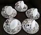 Rare & Absolutely Beautiful Vintage 24ct White Gold Gilded China Tea Set