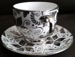 Rare & Absolutely Beautiful Vintage 24ct White Gold Gilded China Tea Set