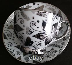 Rare & Absolutely Beautiful Vintage 24ct White Gold Gilded China Tea Set
