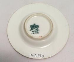 Rare Antique Coalport Miniature Cup And Saucer Hand Painted Lake Views A3779