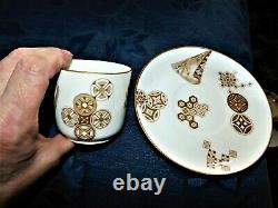 Rare Antique Royal Worcester Gilded Cup & Saucer Aesthetic Design 1876 / 78