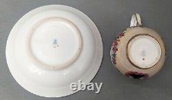 Rare Antique hand painted Meissen porcelain Cup & Saucer 1st wahl around 1830